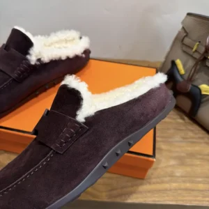 Hermes Women Mix Mule-Marron H261950ZHME400