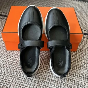 Hermes Women Neptune Ballet Flat-Black H262153Z 02350