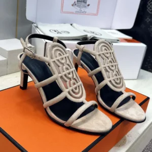 Hermes Women Nymphe 70 Sandal-Beige Nude H262086Z BN360