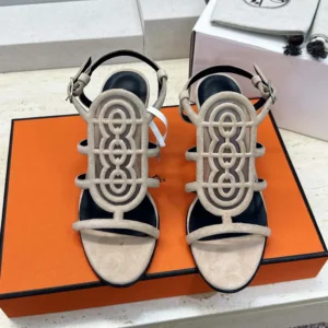 Hermes Women Nymphe 70 Sandal-Beige Nude H262086Z BN360