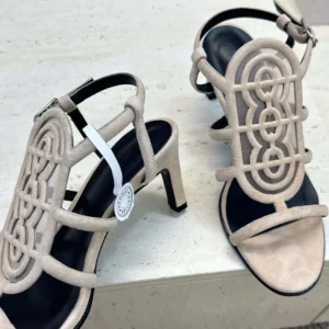 Hermes Women Nymphe 70 Sandal-Beige Nude H262086Z BN360