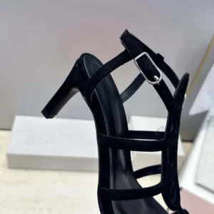 Hermes Women Nymphe 70 Sandal-Black H262086Z 02355