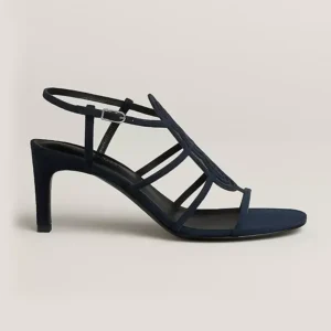 Hermes Women Nymphe 70 Sandal-Navy H262086Z I2370
