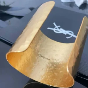 Saint Laurent YSL Women Cassandre Cuff in Metal 831752Y15008060